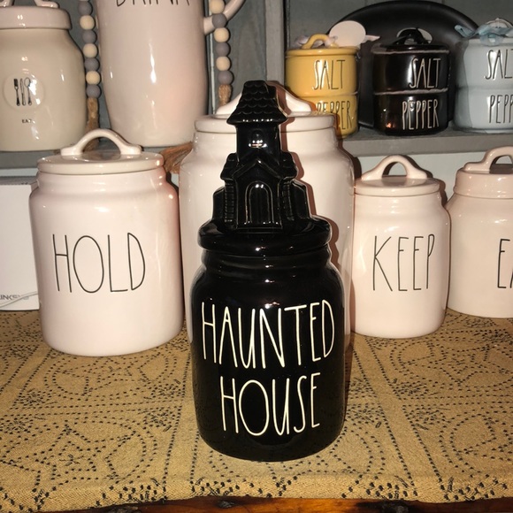 Rae Dunn Holiday Rae Dunn Haunted House Baby Canister With Haunted